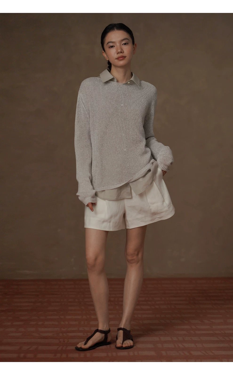 輕柔撫摸苧麻萊賽爾輕薄透氣寬鬆顯瘦通勤長袖落肩襯衫,輕柔撫摸苧麻萊賽爾輕薄透氣寬鬆顯瘦通勤長袖落肩襯衫,HBFS1021,輕柔撫摸苧麻萊賽爾輕薄透氣寬鬆顯瘦通勤長袖落肩襯衫,清爽透氣,硬挺不軟塌