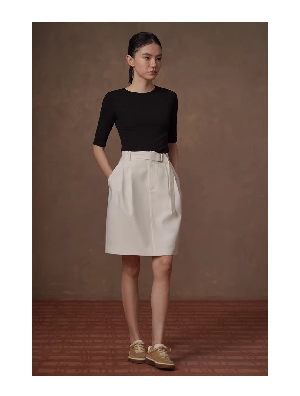 簡約實用主義雙面織布棉混紡彈性合身顯瘦中袖圓領T恤,簡約實用主義雙面織布棉混紡彈性合身顯瘦中袖圓領T恤,HBFS1024,簡約實用主義雙面織布棉混紡彈性合身顯瘦中袖圓領T恤,布料舒服,修身版型