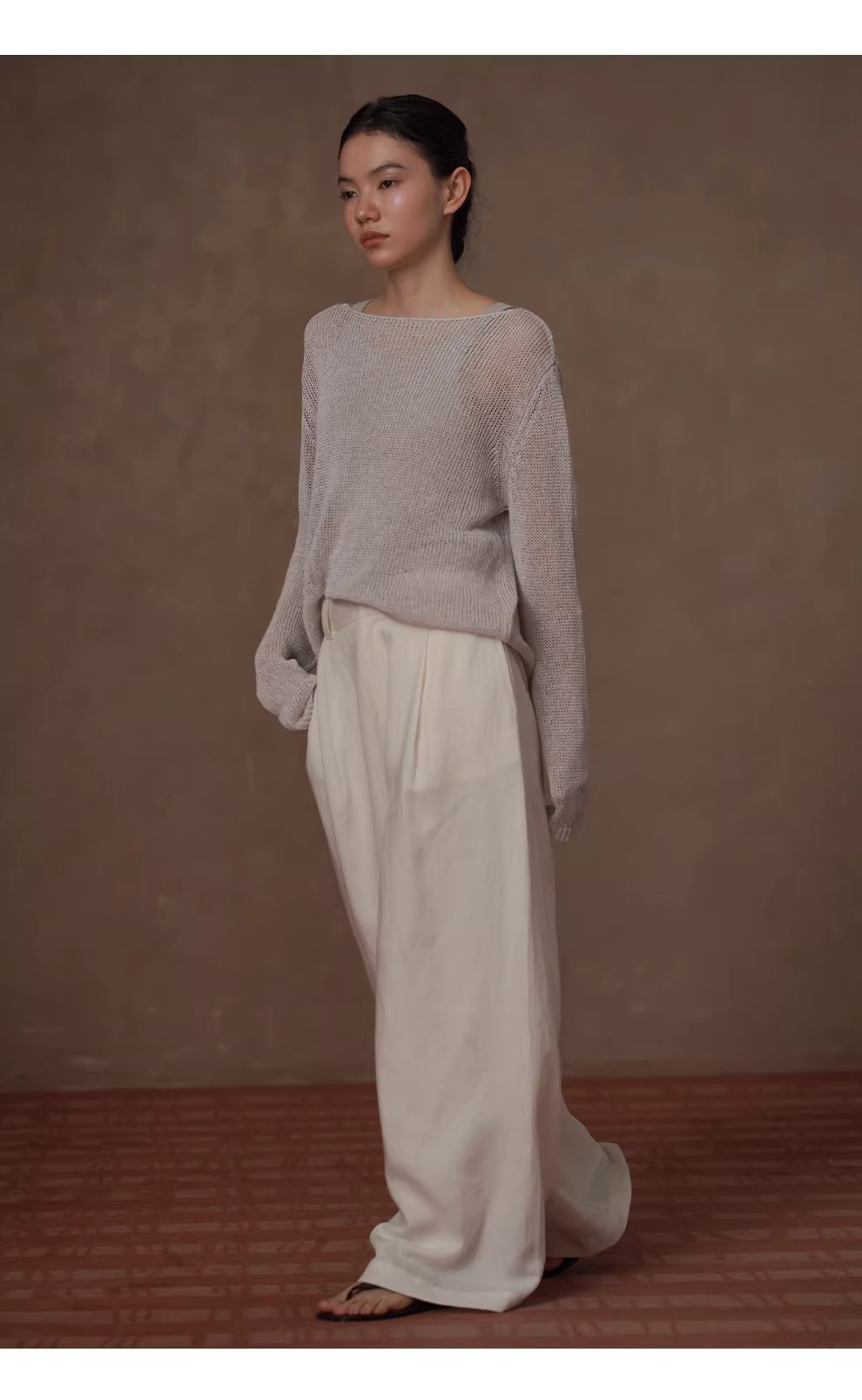 老錢典範顯瘦鬆弛感透氣亞麻萊賽爾寬鬆通勤闊腿長褲女,老錢典範顯瘦鬆弛感透氣亞麻萊賽爾寬鬆通勤闊腿長褲女,HBFS3011,老錢典範顯瘦鬆弛感透氣亞麻萊賽爾寬鬆通勤闊腿長褲女,透氣不悶,加寬腰頭