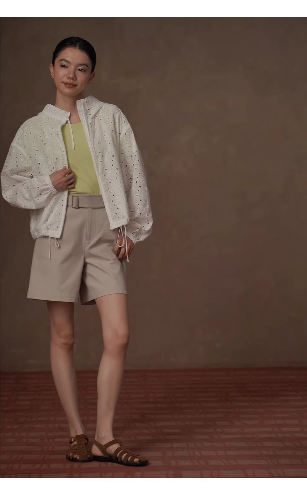 訂製立體鏤空繡100棉透氣寬鬆顯瘦長袖連帽休閒外套女,訂製立體鏤空繡100棉透氣寬鬆顯瘦長袖連帽休閒外套女,HBFS5009,訂製立體鏤空繡100棉透氣寬鬆顯瘦長袖連帽休閒外套女,鏤空繡花,全棉親膚