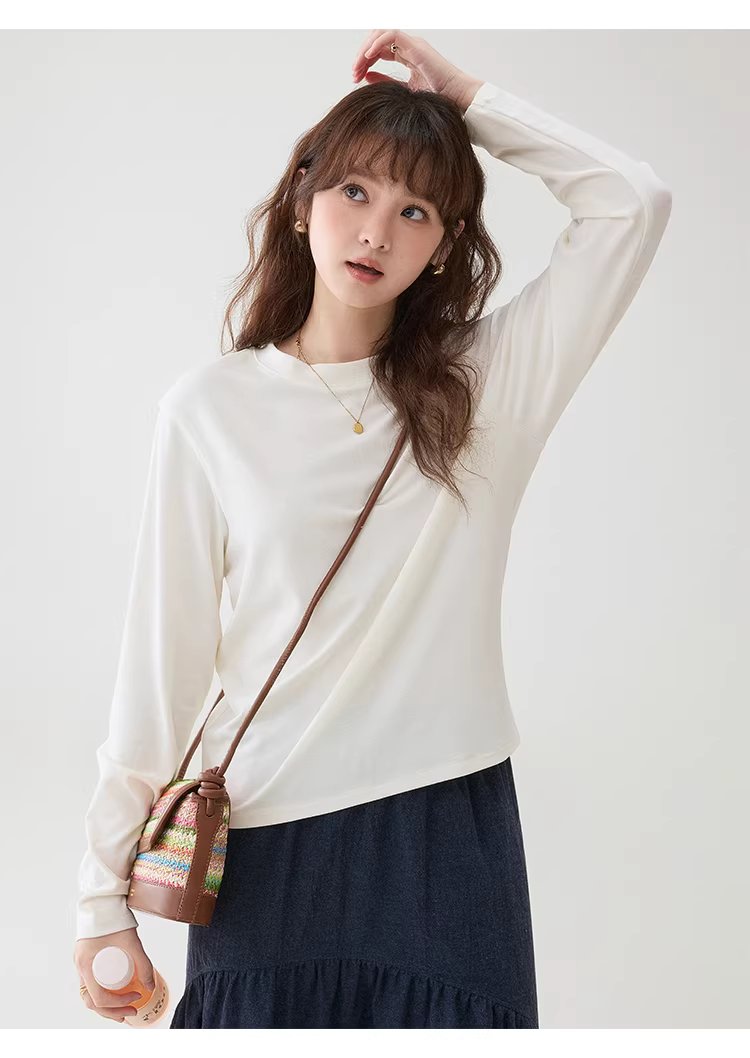 純色圓領微蝙蝠袖T恤女26春季新款寬鬆百搭上衣,純色圓領微蝙蝠袖T恤女26春季新款寬鬆百搭上衣,HBFS1041,純色圓領微蝙蝠袖T恤女26春季新款寬鬆百搭上衣,必備單品,舒適面料