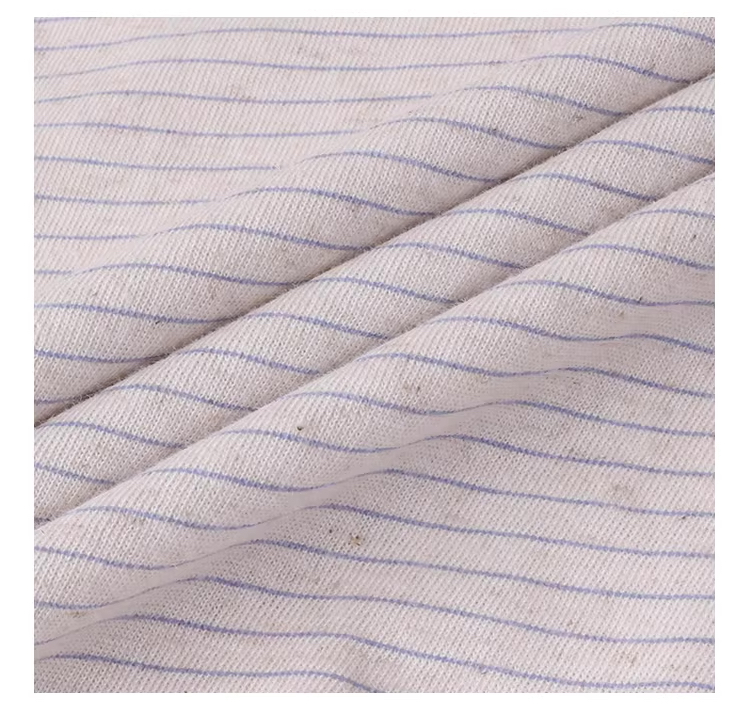 扭結圓領棉麻感條紋T恤女夏季新款寬鬆短袖上衣,扭結圓領棉麻感條紋T恤女夏季新款寬鬆短袖上衣,HBFS1089,扭結圓領棉麻感條紋T恤女夏季新款寬鬆短袖上衣,條紋造型,棉麻材質