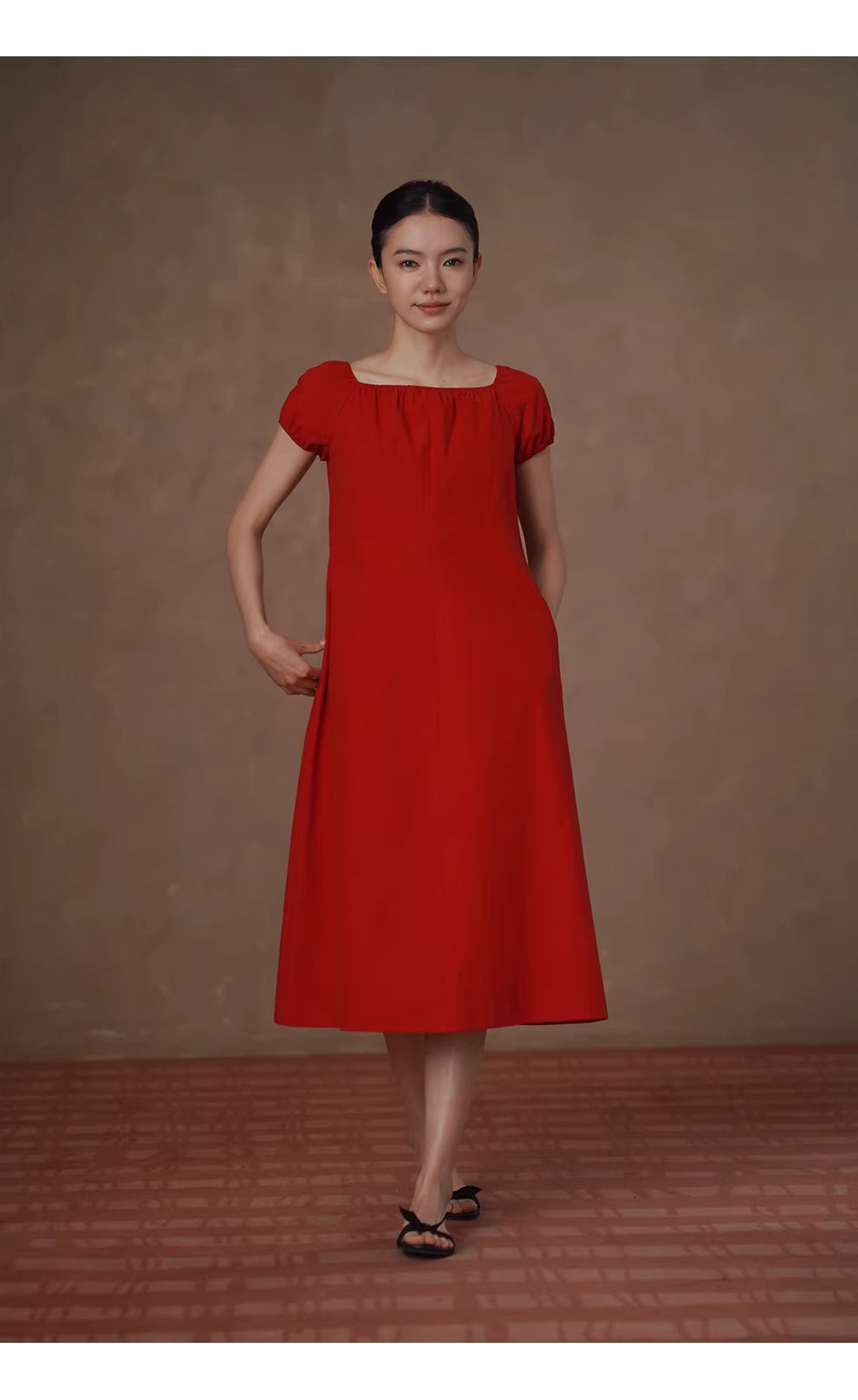 莉莉安的夏巨顯白100棉挺括立體裙型顯瘦方領氣質洋裝,莉莉安的夏巨顯白100棉挺括立體裙型顯瘦方領氣質洋裝,HBFS7043,莉莉安的夏巨顯白100棉挺括立體裙型顯瘦方領氣質洋裝,法式方領,氣質優雅