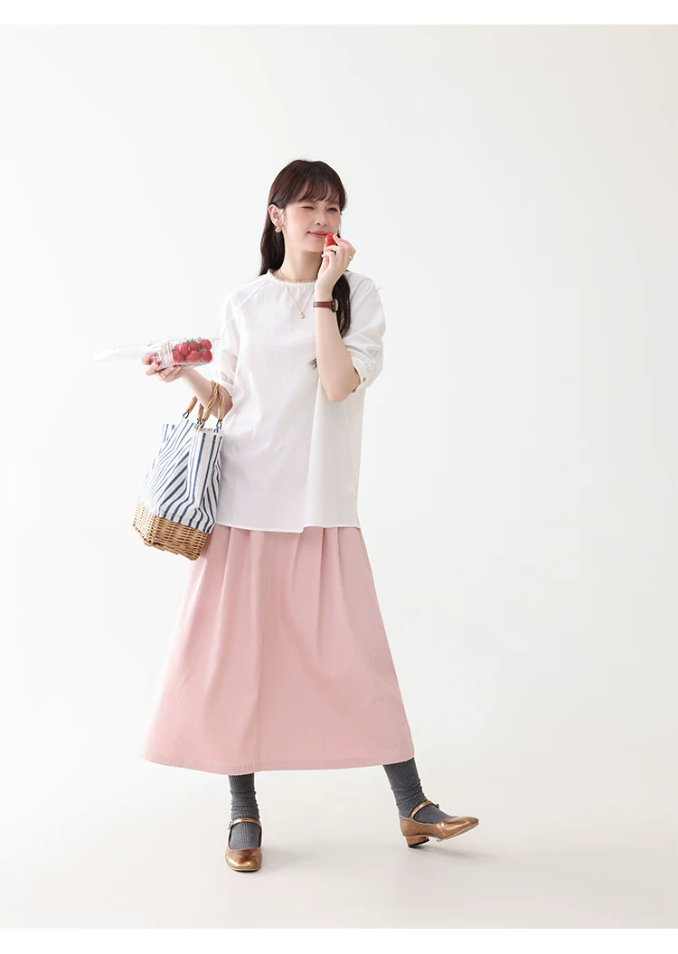 花邊領後排扣純棉襯衫女夏季新款設計感短袖上衣,花邊領後排扣純棉襯衫女夏季新款設計感短袖上衣,HBFS1107,花邊領後排扣純棉襯衫女夏季新款設計感短袖上衣,後背排扣,全棉面料