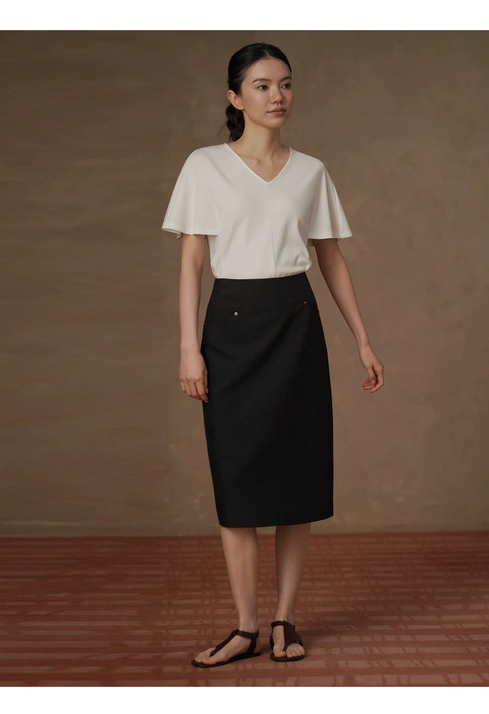 垂爽莫代爾紙片人T恤一體式連肩袖V領顯瘦寬鬆通勤上衣,垂爽莫代爾紙片人T恤一體式連肩袖V領顯瘦寬鬆通勤上衣,HBFS1122,垂爽莫代爾紙片人T恤一體式連肩袖V領顯瘦寬鬆通勤上衣,絲滑垂墜,剪裁優雅