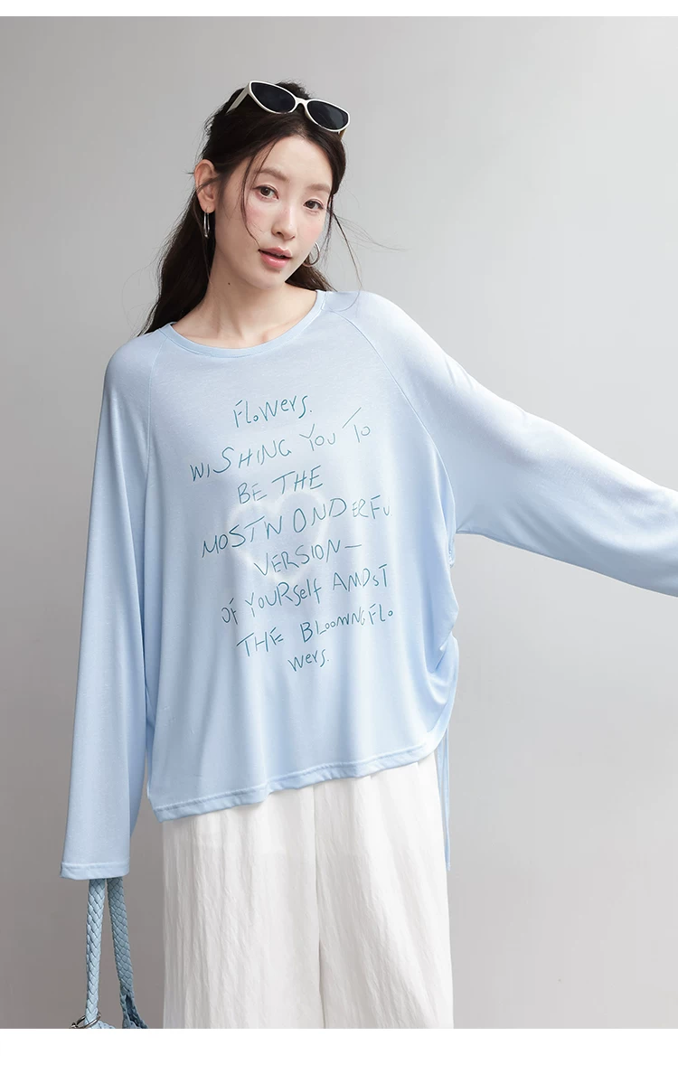 大尺碼字母印花長袖T恤夏薄女上衣2026新款胖mm防曬罩衫女,大尺碼字母印花長袖T恤夏薄女上衣2026新款胖mm防曬罩衫女,HBFS1183,大尺碼字母印花長袖T恤夏薄女上衣2026新款胖mm防曬罩衫女,美式印花,薄款面料