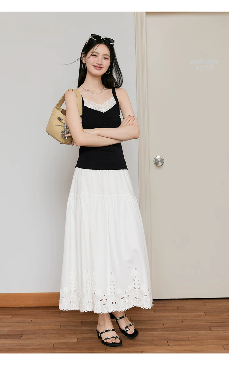 大尺碼黑色吊帶無袖上衣2026新款蕾絲拼接背心女外穿夏季小衫,大尺碼黑色吊帶無袖上衣2026新款蕾絲拼接背心女外穿夏季小衫,HBFS1223,大尺碼黑色吊帶無袖上衣2026新款蕾絲拼接背心女外穿夏季小衫,中大尺碼,蕾絲拼接