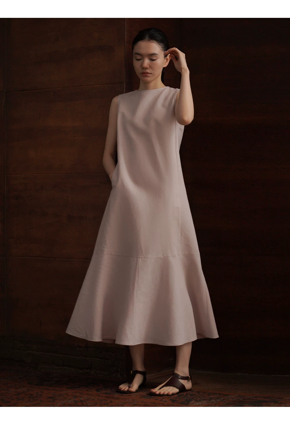 泡沫人魚洋裝亞麻棉垂爽長版寬鬆顯瘦簡約無袖裙女,泡沫人魚洋裝亞麻棉垂爽長版寬鬆顯瘦簡約無袖裙女,HBFS7138,泡沫人魚洋裝亞麻棉垂爽長版寬鬆顯瘦簡約無袖裙女,寬鬆顯瘦,無袖透氣