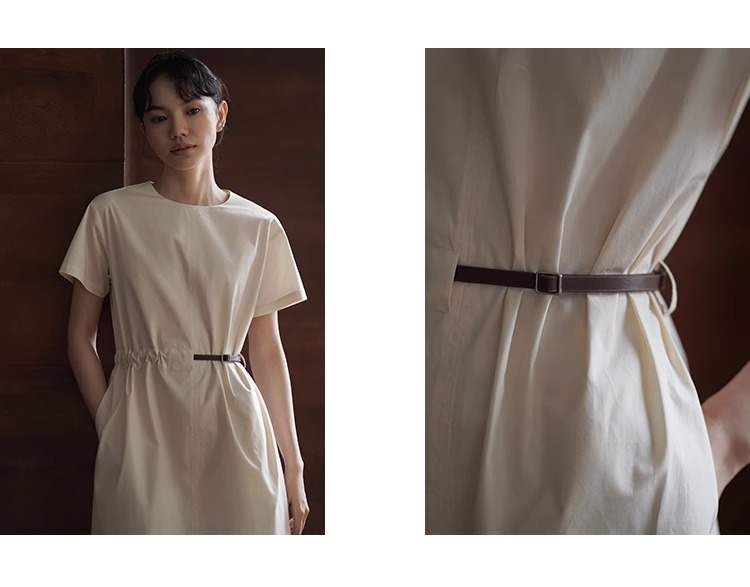 心選氛圍洋裝水洗100棉拼接腰帶設計短袖寬鬆顯瘦裙子,心選氛圍洋裝水洗100棉拼接腰帶設計短袖寬鬆顯瘦裙子,HBES7201,心選氛圍洋裝水洗100棉拼接腰帶設計短袖寬鬆顯瘦裙子,簡約大方,腰帶設計