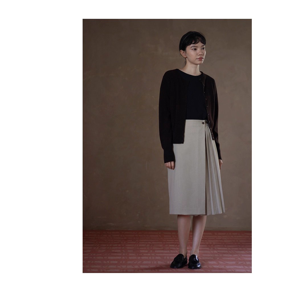 超細美奴羊毛蓬鬆軟糯圓領針織外套寬鬆通勤顯瘦開衫