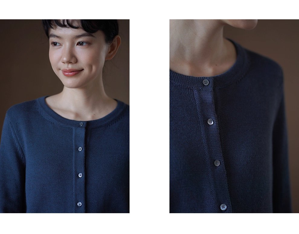 輕盈玲瓏百搭圓領短外套顯瘦正肩棉感針織通勤開襟衫女