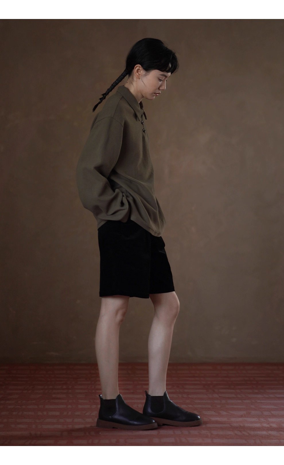 柔軟100棉經典美式Polo領寬鬆翻領顯瘦不挑人休閒衛衣女,柔軟100棉經典美式Polo領寬鬆翻領顯瘦不挑人休閒衛衣女,HBEW1044,柔軟100棉經典美式Polo領寬鬆翻領顯瘦不挑人休閒衛衣女,半開翻領,全棉面料