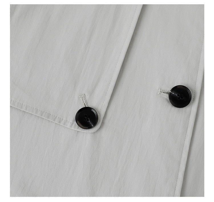 韓系單扣中長款風衣外套女25秋季新款長袖上衣