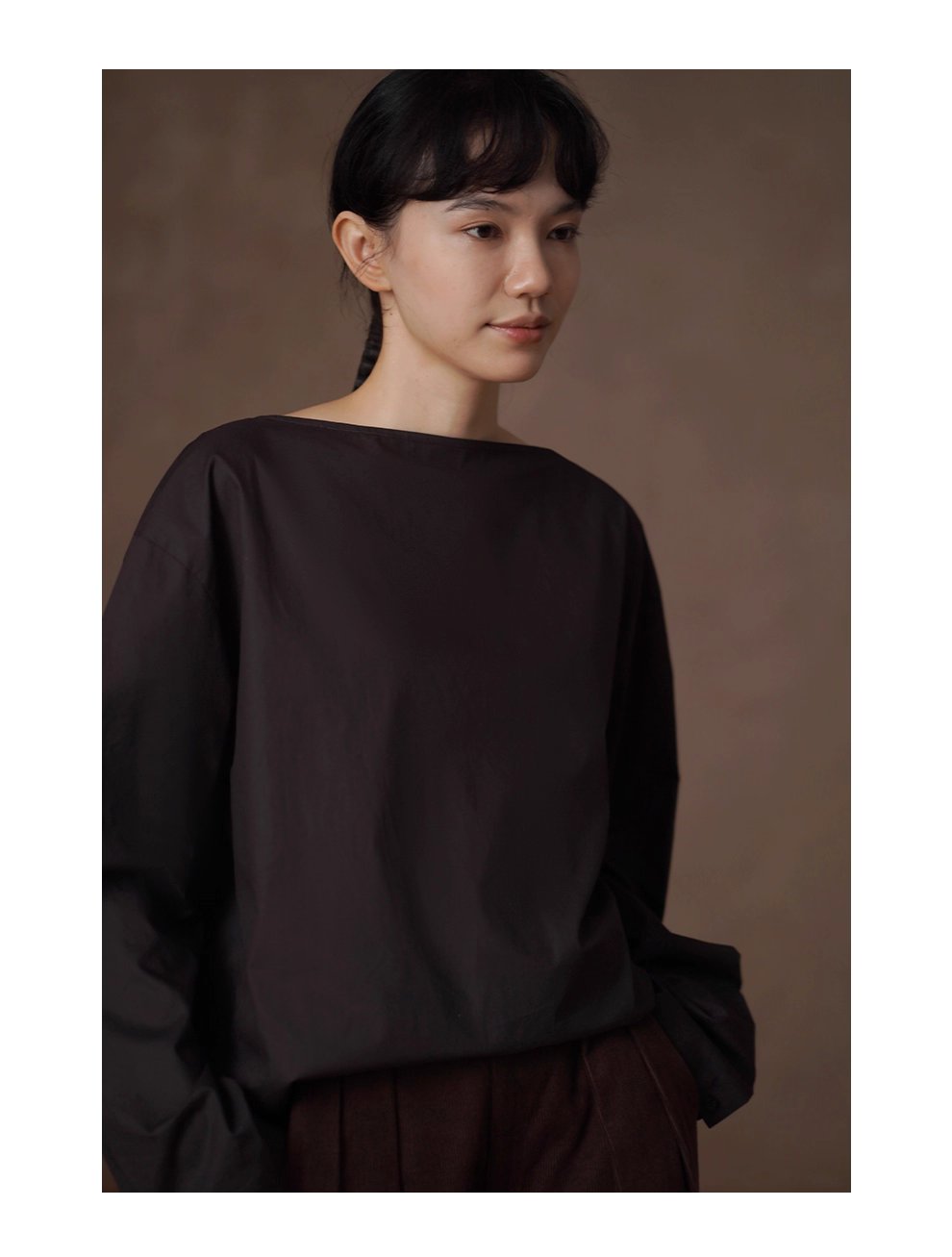 百變通勤兩穿氣質襯衫挺括100棉V領顯瘦寬鬆長袖上衣女