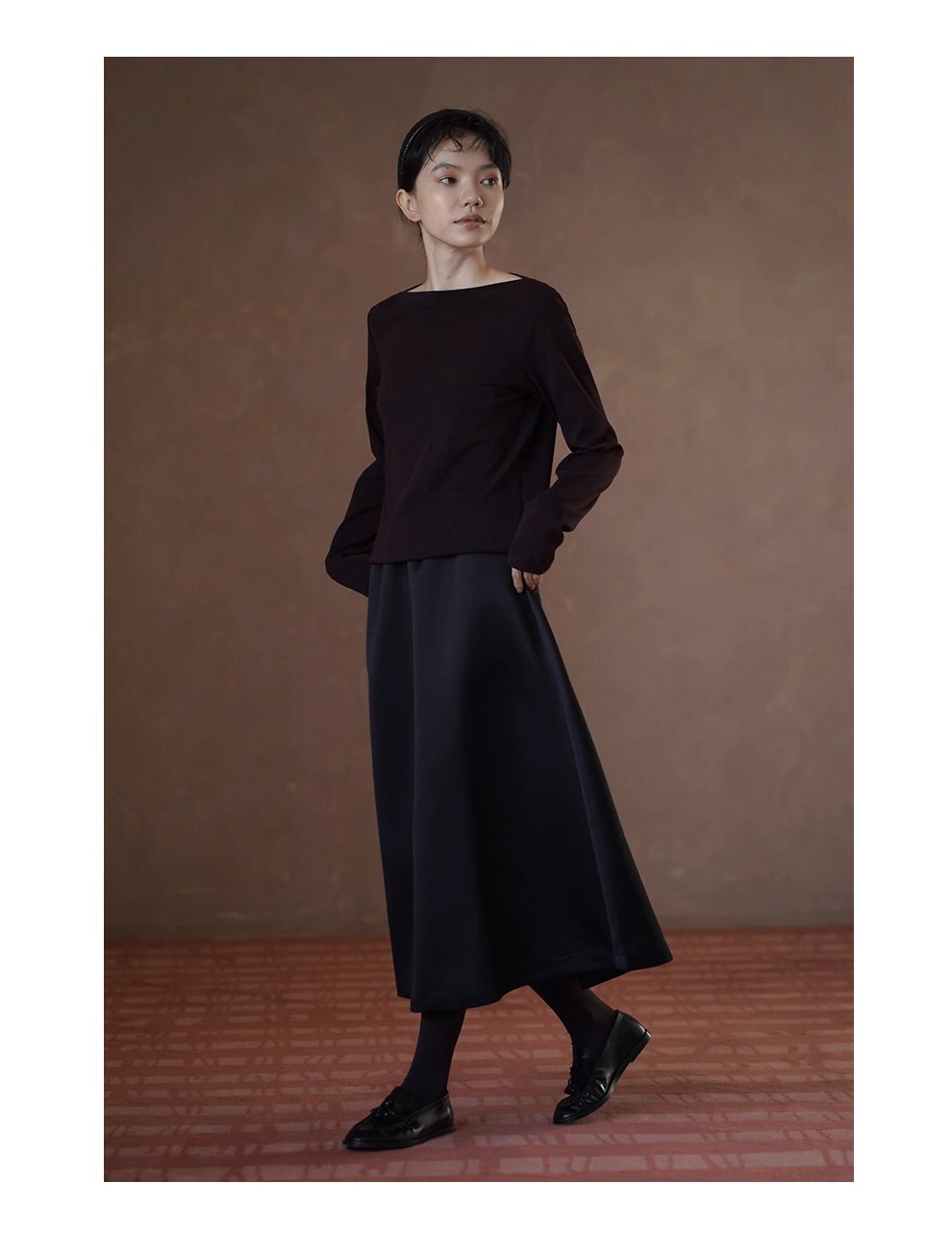 羅馬假日流光緞面貴氣高腰顯瘦遮肉蓬蓬A字通勤半身裙女