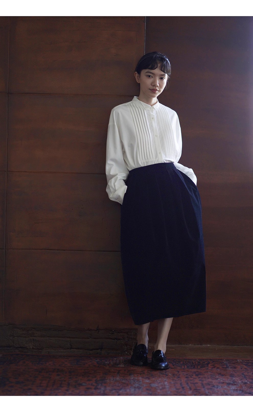 優雅絲絨古典主義立體飽滿花苞顯瘦高腰氣質通勤裙