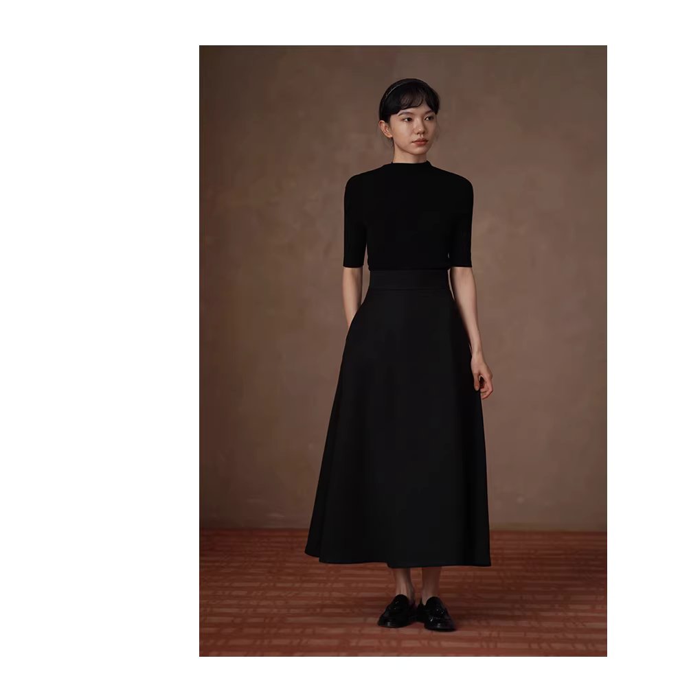 優雅起舞高質斜紋布料A字顯瘦裙擺長通勤高腰半身裙女,優雅起舞高質斜紋布料A字顯瘦裙擺長通勤高腰半身裙女,HBEW2026,優雅起舞高質斜紋布料A字顯瘦裙擺長通勤高腰半身裙女,通勤俐落,斜紋面料