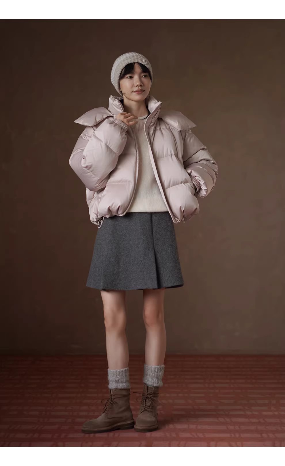 雪落的聲音羊駝絨羊毛馬海毛混紡柔軟蓬鬆寬鬆圓領毛衣,雪落的聲音羊駝絨羊毛馬海毛混紡柔軟蓬鬆寬鬆圓領毛衣,HBEW1138,雪落的聲音羊駝絨羊毛馬海毛混紡柔軟蓬鬆寬鬆圓領毛衣,簡約質感,羊毛混紡