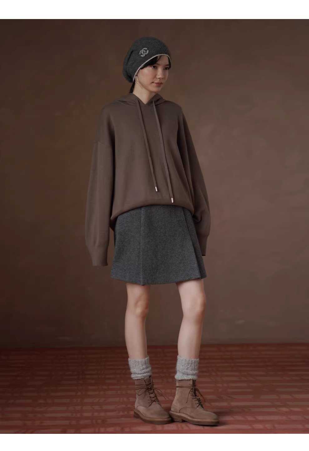 遠紅外線升溫科技纖維可機洗立體連帽寬鬆針織顯瘦上衣女,遠紅外線升溫科技纖維可機洗立體連帽寬鬆針織顯瘦上衣女,HBEW1140,遠紅外線升溫科技纖維可機洗立體連帽寬鬆針織顯瘦上衣女,連帽抽繩,舒適面料