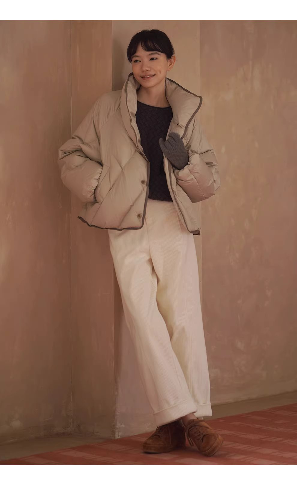 慵懶鬆弛立體編織提花肌理柔軟100羊毛寬鬆顯瘦圓領毛衣,慵懶鬆弛立體編織提花肌理柔軟100羊毛寬鬆顯瘦圓領毛衣,HBEW1165,慵懶鬆弛立體編織提花肌理柔軟100羊毛寬鬆顯瘦圓領毛衣,立體編織,羊毛100%