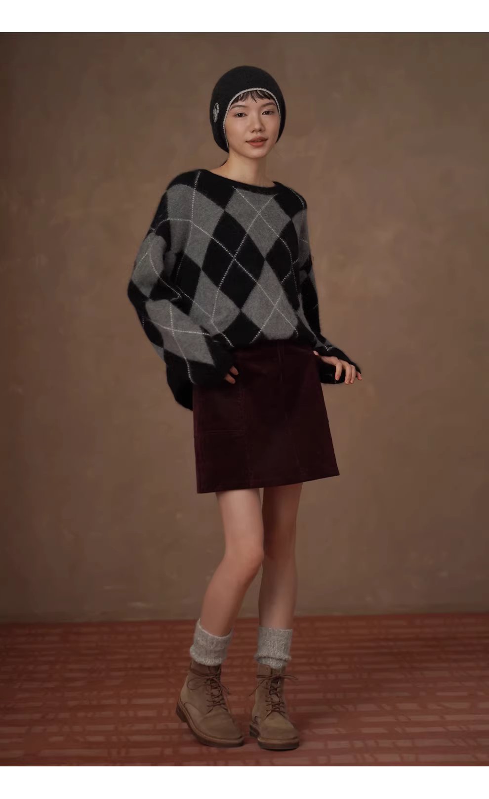 新篇章細軟坑條燈芯絨A字版型立體分割高腰顯瘦半身裙女,新篇章細軟坑條燈芯絨A字版型立體分割高腰顯瘦半身裙女,HBEW2040,新篇章細軟坑條燈芯絨A字版型立體分割高腰顯瘦半身裙女,復古甜美,燈芯絨