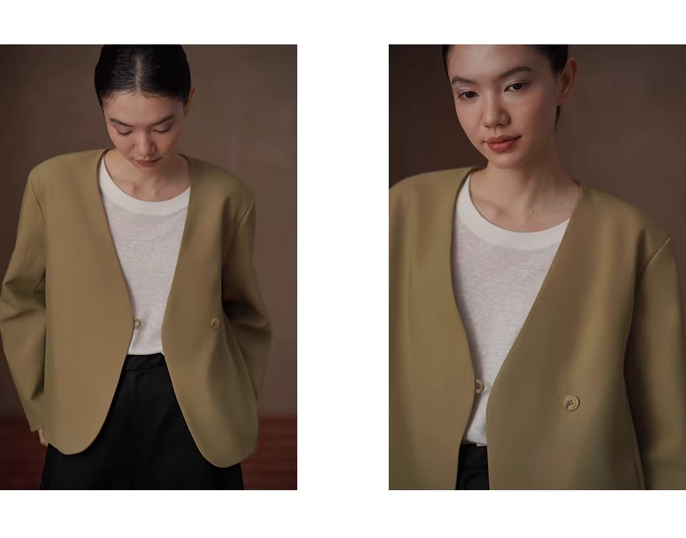 高階雅痞配色西裝ju顯白廓形寬鬆顯瘦不挑人通勤外套女,高階雅痞配色西裝ju顯白廓形寬鬆顯瘦不挑人通勤外套女,HBFS5002,高階雅痞配色西裝ju顯白廓形寬鬆顯瘦不挑人通勤外套女,一粒扣設計,抗皺面料