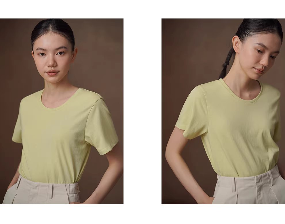 溫潤嫩綠顯白點亮系T恤柔軟透氣圓領寬鬆顯瘦短袖上衣,溫潤嫩綠顯白點亮系T恤柔軟透氣圓領寬鬆顯瘦短袖上衣,HBFS1018,溫潤嫩綠顯白點亮系T恤柔軟透氣圓領寬鬆顯瘦短袖上衣,耐洗不易皺,修身不緊繃