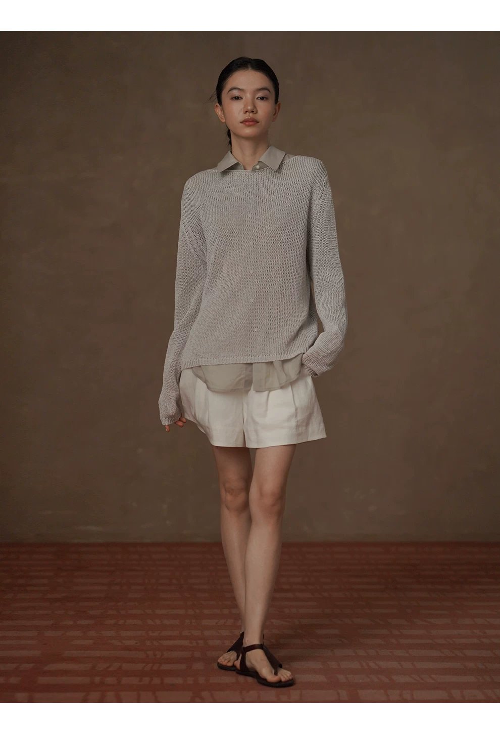 輕柔撫摸苧麻萊賽爾輕薄透氣寬鬆顯瘦通勤長袖落肩襯衫,輕柔撫摸苧麻萊賽爾輕薄透氣寬鬆顯瘦通勤長袖落肩襯衫,HBFS1021,輕柔撫摸苧麻萊賽爾輕薄透氣寬鬆顯瘦通勤長袖落肩襯衫,清爽透氣,硬挺不軟塌