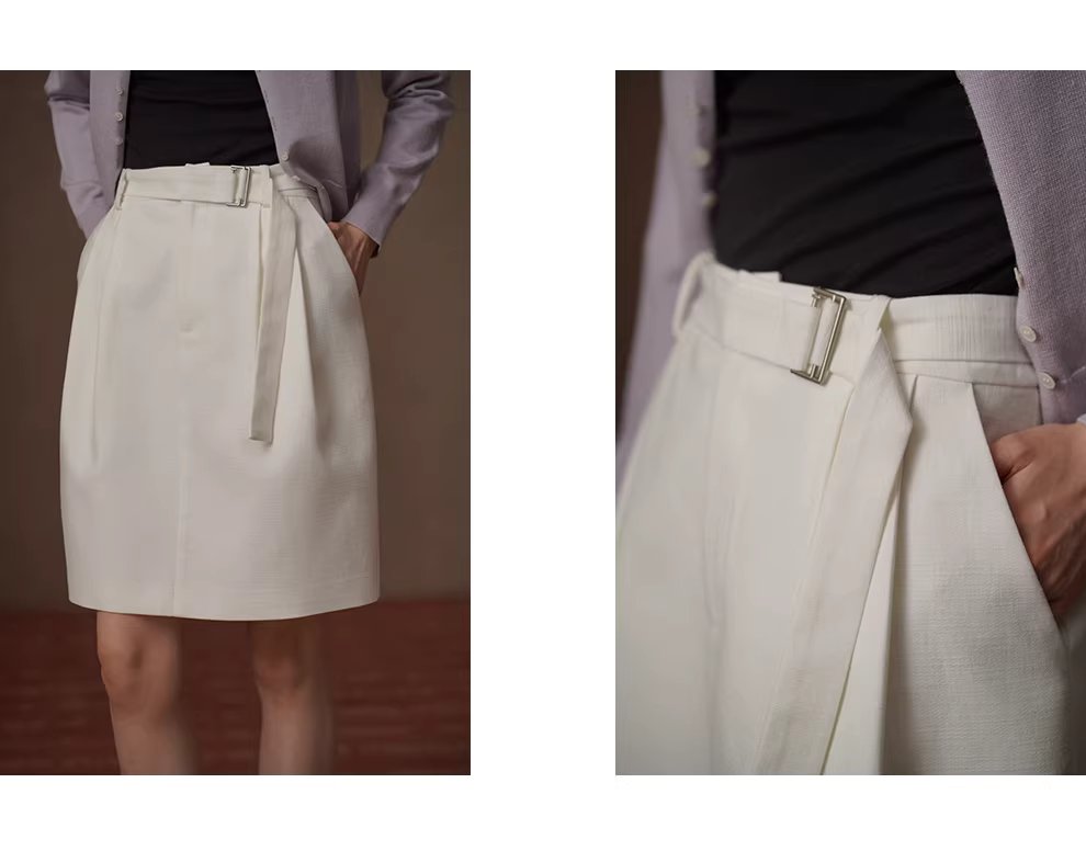 春日雲清爽實用半身裙顯瘦壓褶A子版型短版通勤裙,春日雲清爽實用半身裙顯瘦壓褶A子版型短版通勤裙,HBFS2004,春日雲清爽實用半身裙顯瘦壓褶A子版型短版通勤裙,鬆弛氛圍感,A字版修身