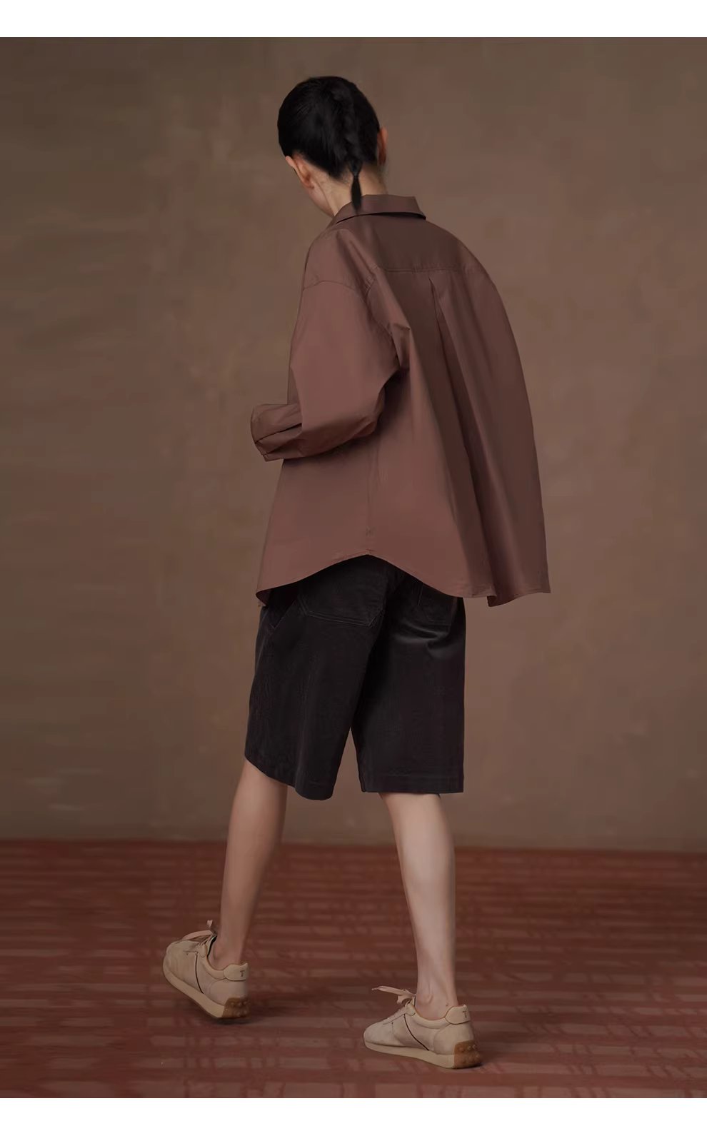 突破基礎大翻領復古寬鬆顯瘦襯衫挺括透氣100棉通勤外套,突破基礎大翻領復古寬鬆顯瘦襯衫挺括透氣100棉通勤外套,HBFS5003,突破基礎大翻領復古寬鬆顯瘦襯衫挺括透氣100棉通勤外套,純棉親膚,版型舒適