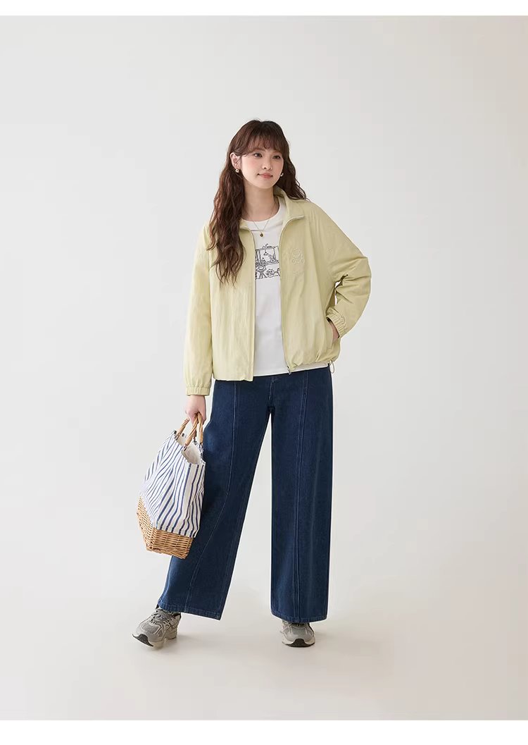 韓系藍色中高腰直筒牛仔褲女26春季新款百搭寬褲,韓系藍色中高腰直筒牛仔褲女26春季新款百搭寬褲,HBFS3009,韓系藍色中高腰直筒牛仔褲女26春季新款百搭寬褲,高腰直筒,丹寧面料