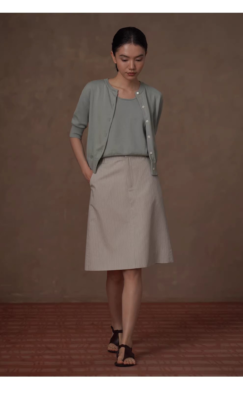 明朗輕鹽系100棉針織寬鬆顯瘦開襟衫背心休閒減齡兩件女,明朗輕鹽系100棉針織寬鬆顯瘦開襟衫背心休閒減齡兩件女,HBFS1057,明朗輕鹽系100棉針織寬鬆顯瘦開襟衫背心休閒減齡兩件女,鹽系穿搭,全棉面料