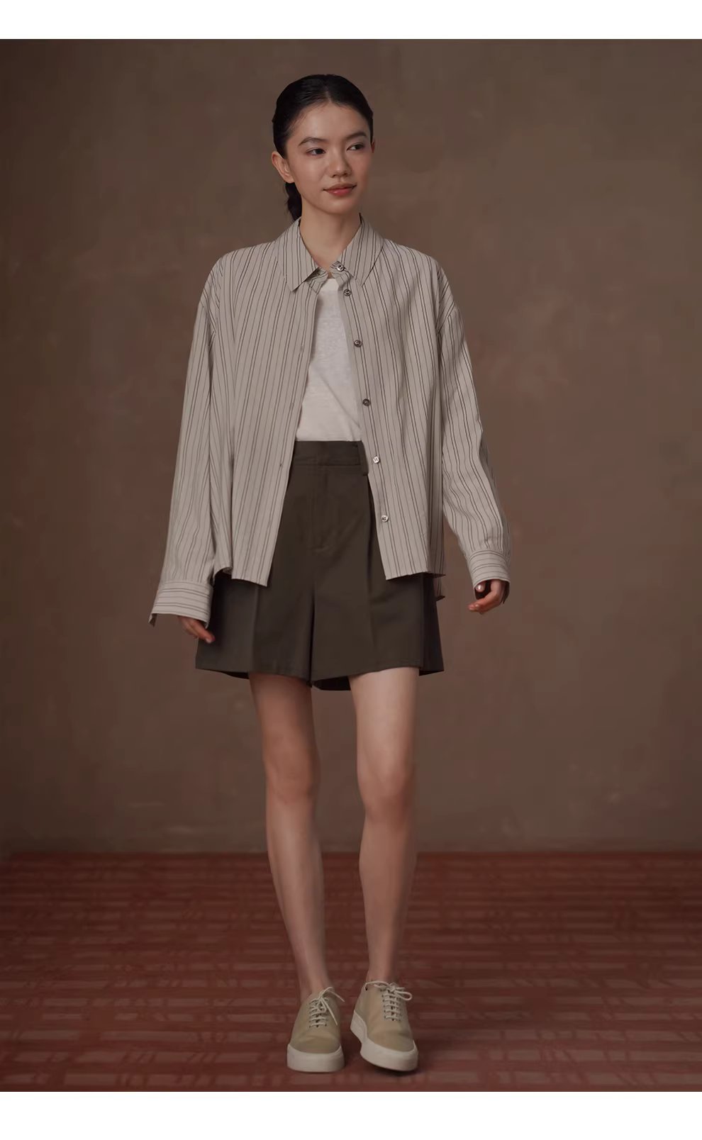 清冷淡人氛圍透氣品質色織條紋寬鬆垂感顯瘦長袖襯衫女,清冷淡人氛圍透氣品質色織條紋寬鬆垂感顯瘦長袖襯衫女,HBFS1064,清冷淡人氛圍透氣品質色織條紋寬鬆垂感顯瘦長袖襯衫女,挺版抗皺,寬鬆落肩