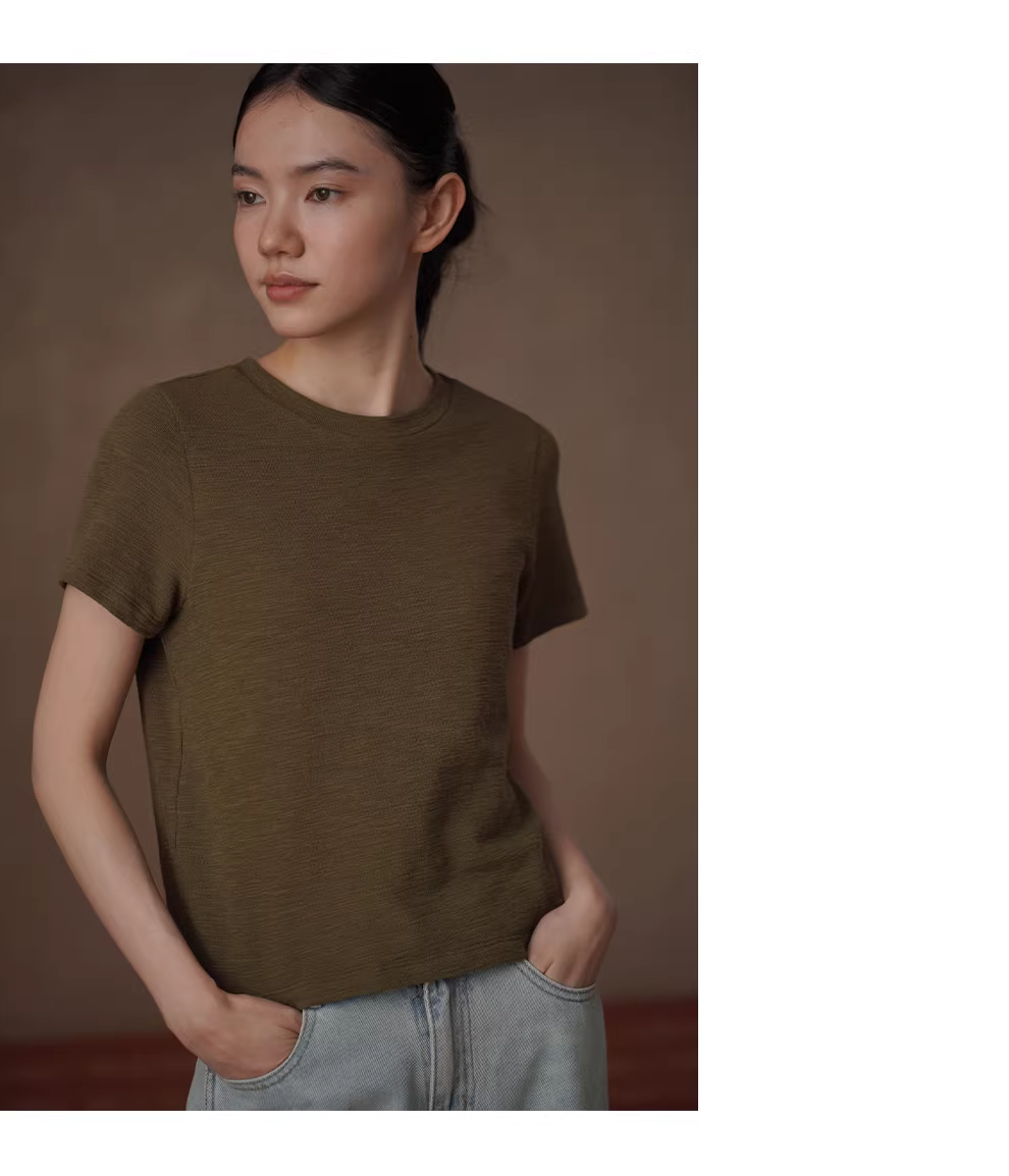 叢林假期基本款圓領T恤顯白彈性透氣合身短袖顯瘦上衣女,叢林假期基本款圓領T恤顯白彈性透氣合身短袖顯瘦上衣女,HBFS1068,叢林假期基本款圓領T恤顯白彈性透氣合身短袖顯瘦上衣女,基本耐穿,透氣彈性