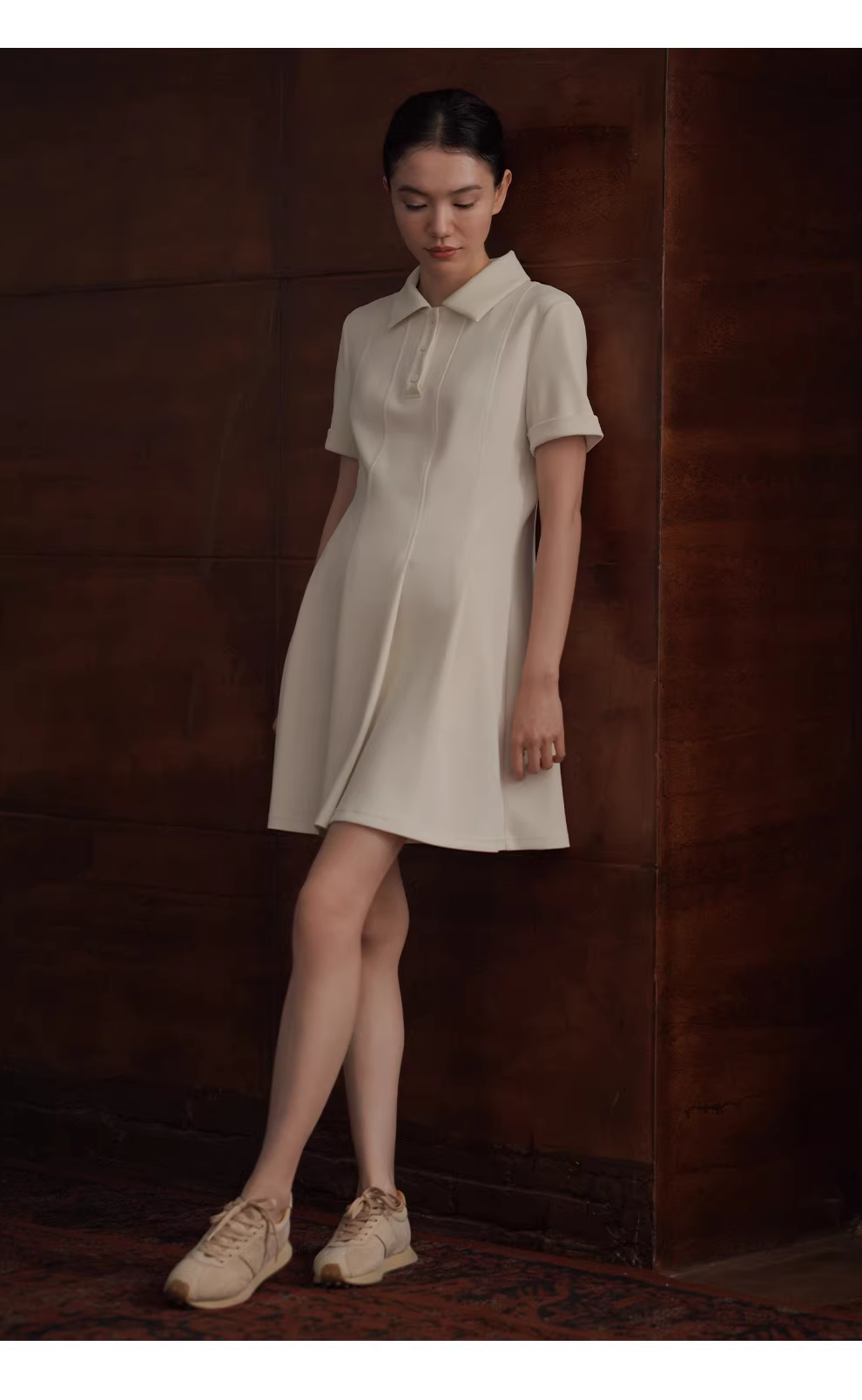 網球女孩軟糯空氣層Polo領收腰A擺顯瘦元氣短袖洋裝,網球女孩軟糯空氣層Polo領收腰A擺顯瘦元氣短袖洋裝,HBFS7028,網球女孩軟糯空氣層Polo領收腰A擺顯瘦元氣短袖洋裝,舒適透氣,收腰A字