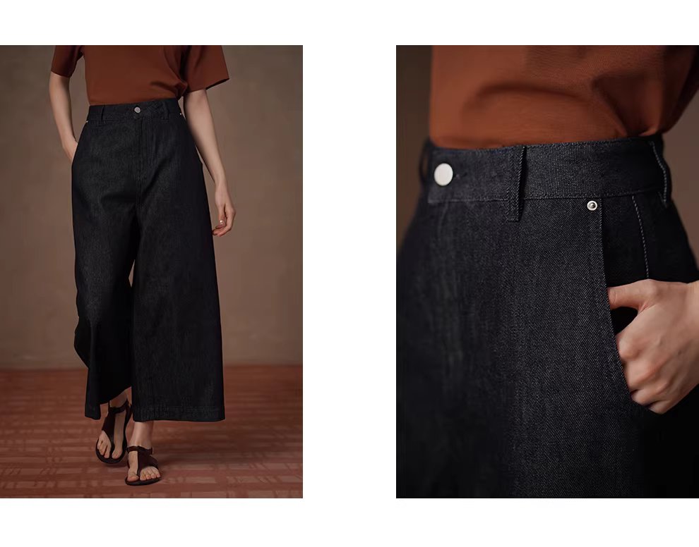 品質高棉丹寧直筒褲型修飾腿型寬鬆高腰顯瘦八分牛仔褲,品質高棉丹寧直筒褲型修飾腿型寬鬆高腰顯瘦八分牛仔褲,HBFS3021,品質高棉丹寧直筒褲型修飾腿型寬鬆高腰顯瘦八分牛仔褲,親膚透氣,直筒修飾