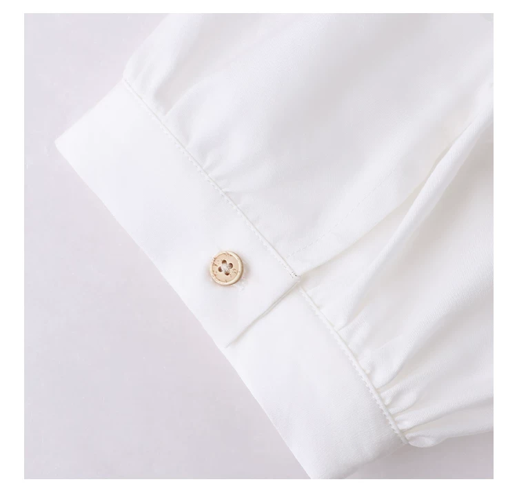 花邊領後排扣純棉襯衫女夏季新款設計感短袖上衣,花邊領後排扣純棉襯衫女夏季新款設計感短袖上衣,HBFS1107,花邊領後排扣純棉襯衫女夏季新款設計感短袖上衣,後背排扣,全棉面料