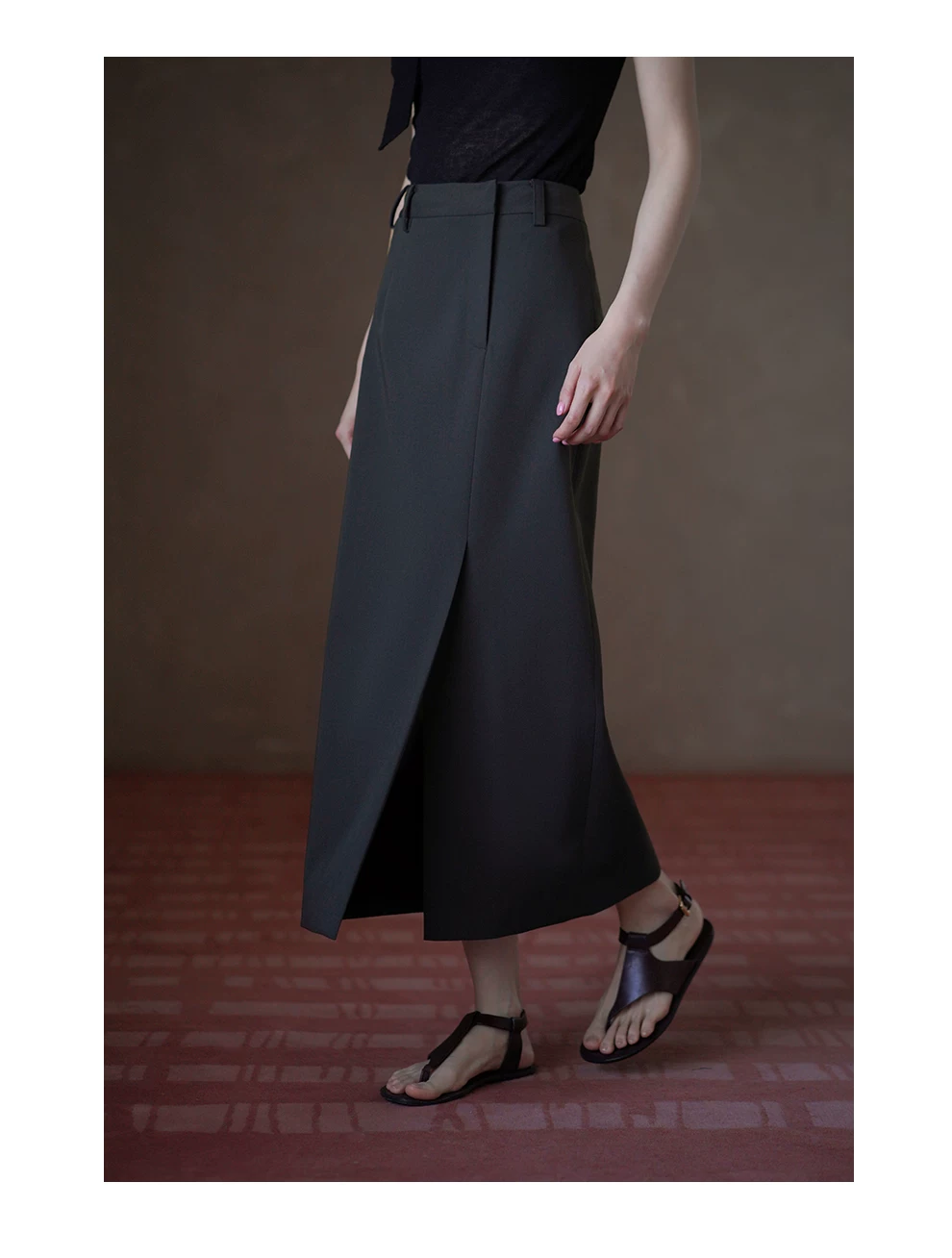 不出錯通勤半身裙俐落簡約品質垂感顯瘦高腰西裝裙女,不出錯通勤半身裙俐落簡約品質垂感顯瘦高腰西裝裙女,HBFS2023,不出錯通勤半身裙俐落簡約品質垂感顯瘦高腰西裝裙女,寬腰不勒,直筒開岔