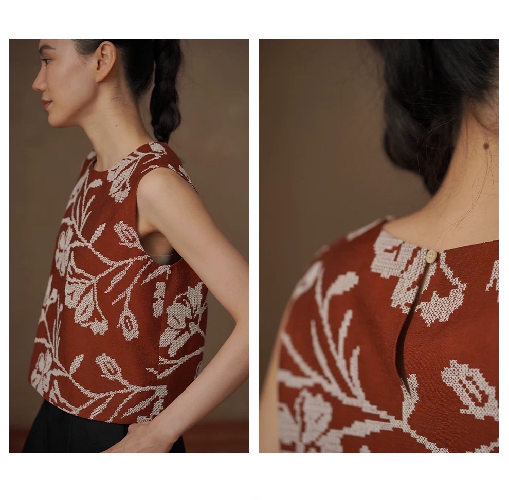 重工飽滿刺繡提花顯白圓領短版寬鬆無袖假日背心上衣女,重工飽滿刺繡提花顯白圓領短版寬鬆無袖假日背心上衣女,HBFS1329,重工飽滿刺繡提花顯白圓領短版寬鬆無袖假日背心上衣女,提花刺繡,顯白短版