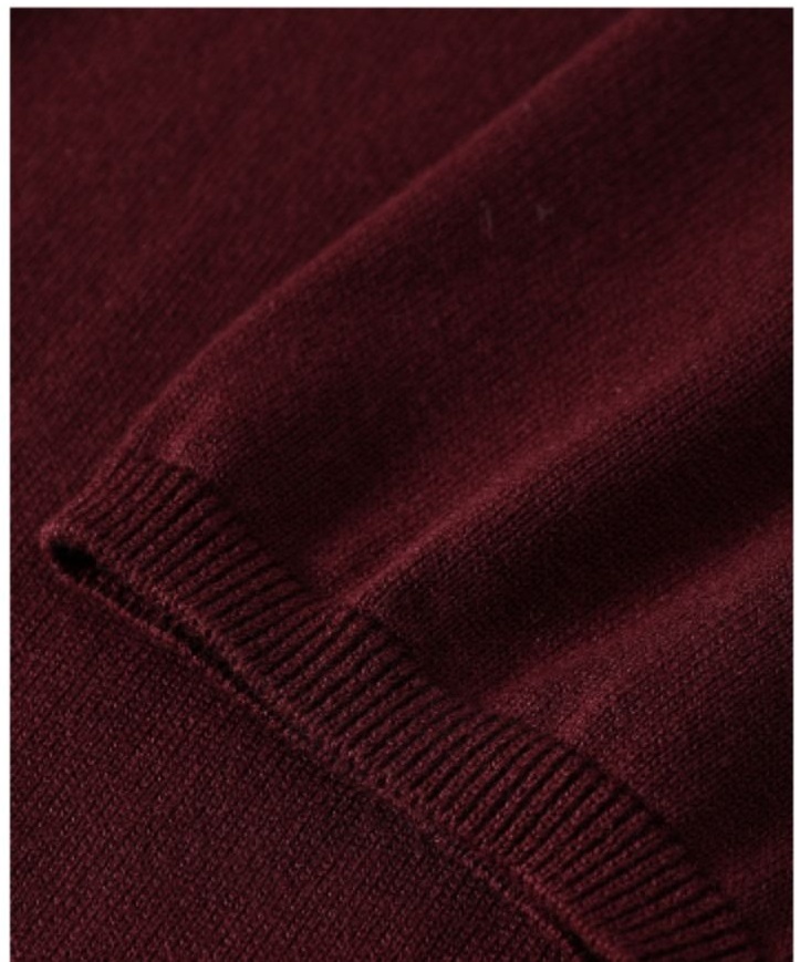 復古顯白勃更第紅短袖100%棉基礎款顯瘦圓領針織Polo上衣