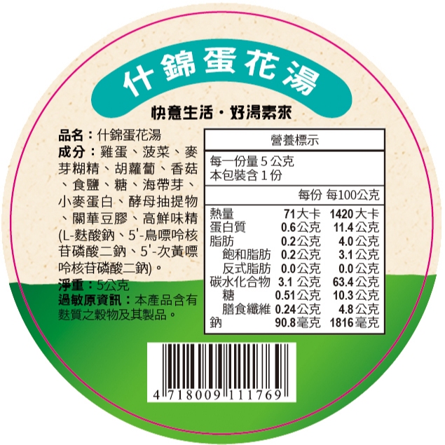 什錦蛋花湯