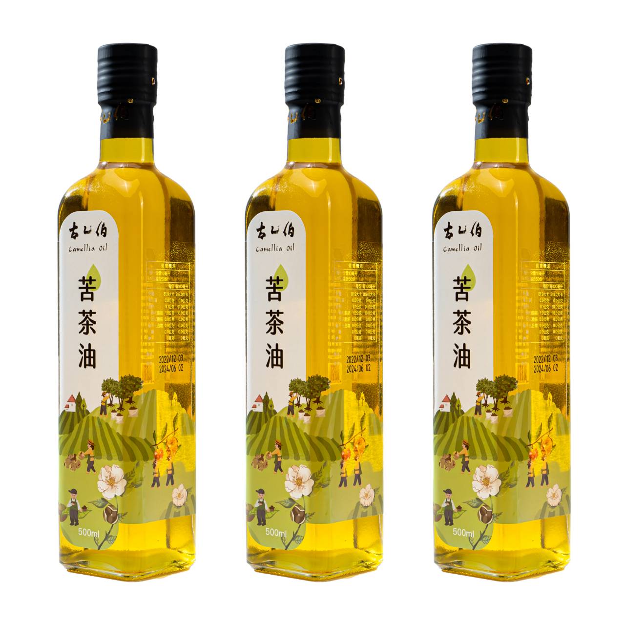 《古乙伯》苦茶油3入 (500ml)