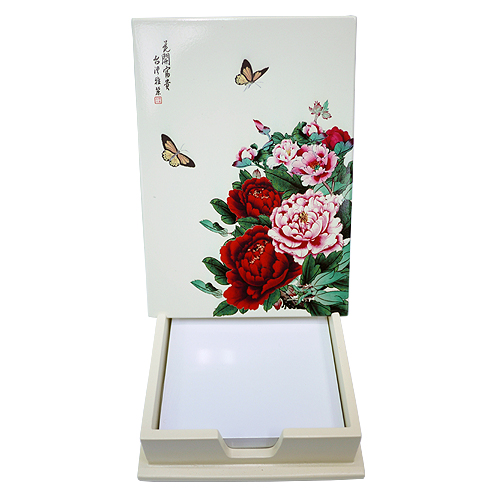 《聖宏》便條紙盒 (花開富貴)