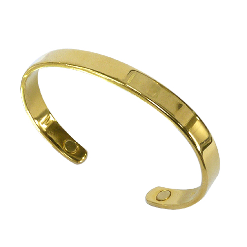 《聖宏》Aria 健康手環-金色光面磁性手鐲