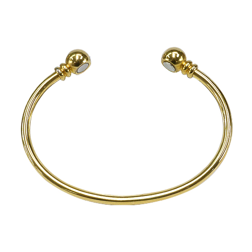 《聖宏》Aria 健康手環-金色球面磁力手環