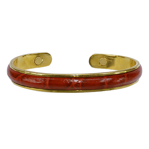 《聖宏》Aria 健康手環-紅色皮革磁性手鐲(新年優惠)