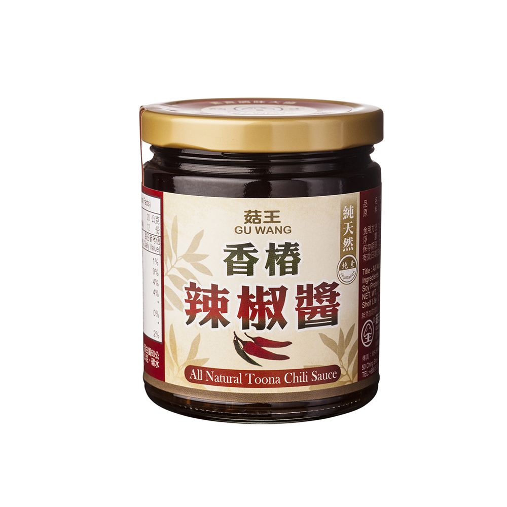 《菇王食品》純天然香椿辣椒醬(240g/瓶)