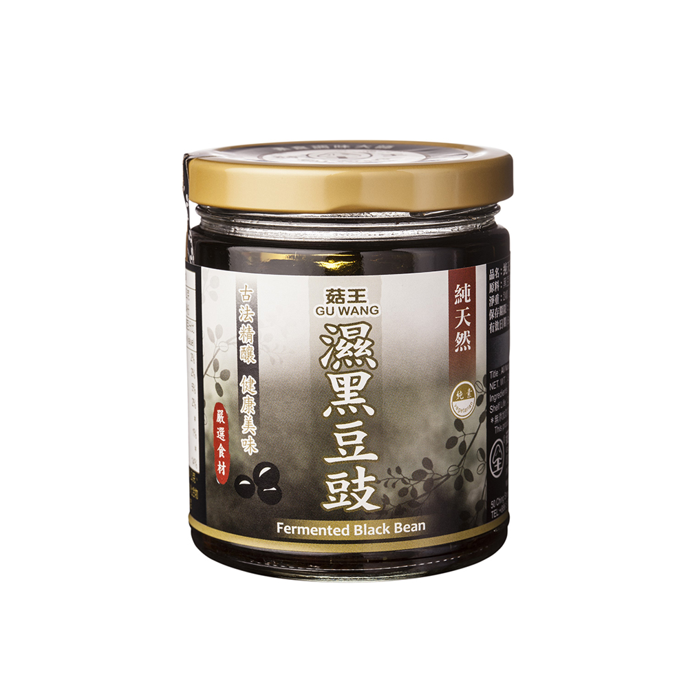 《菇王食品》純天然濕黑豆豉(240g/瓶)