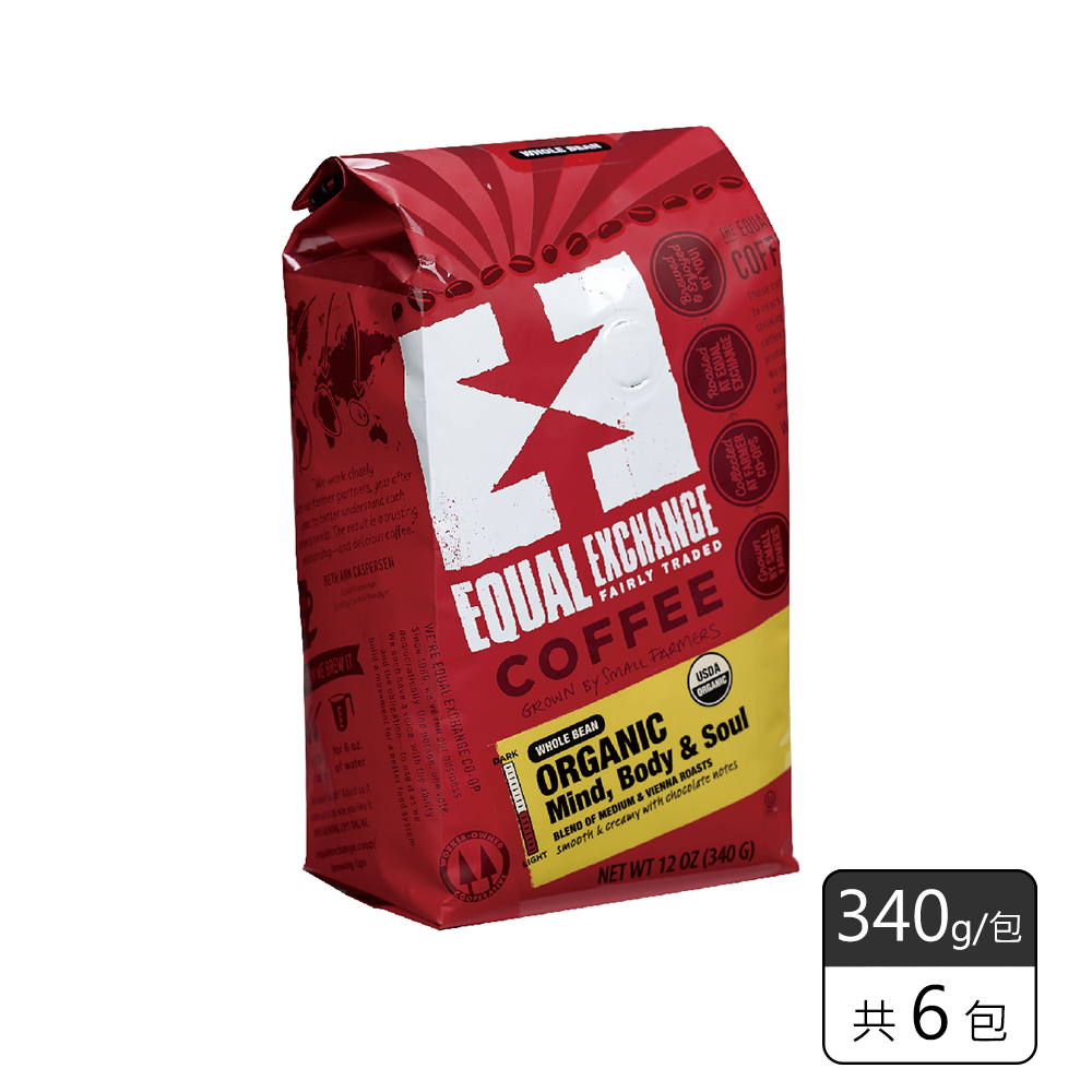《馥聚 Foody》Equal Exchange有機墨西哥咖啡豆(340g/6包)