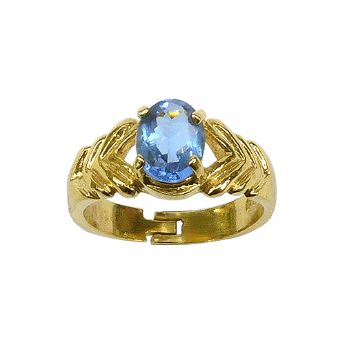 《聖宏》藍色晶鑽磁石戒指(限時優惠)